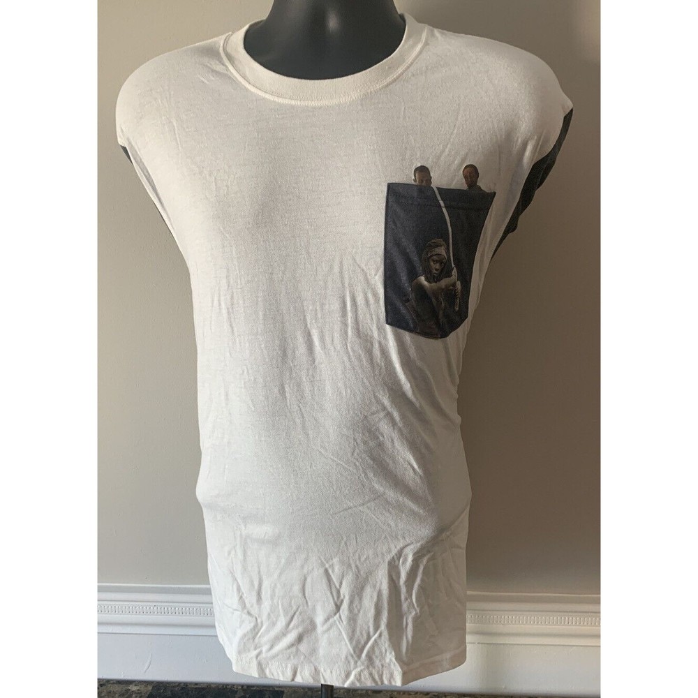Loot Crate AMC Walking Dead Michonne Zombie Pocket Raglan Long Sleeve XL Shirt